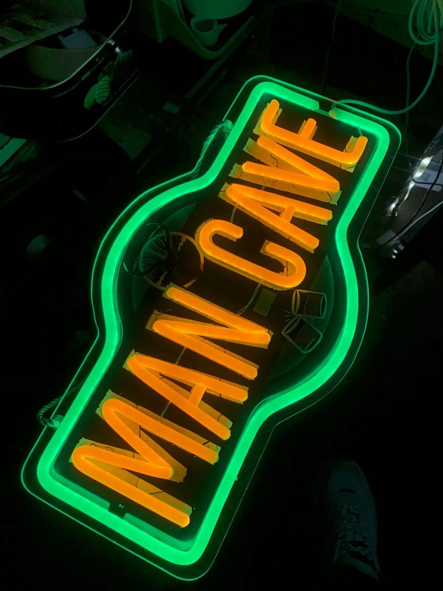 Large MAN CAVE Neon LED Sign for Garage Business - Image 1