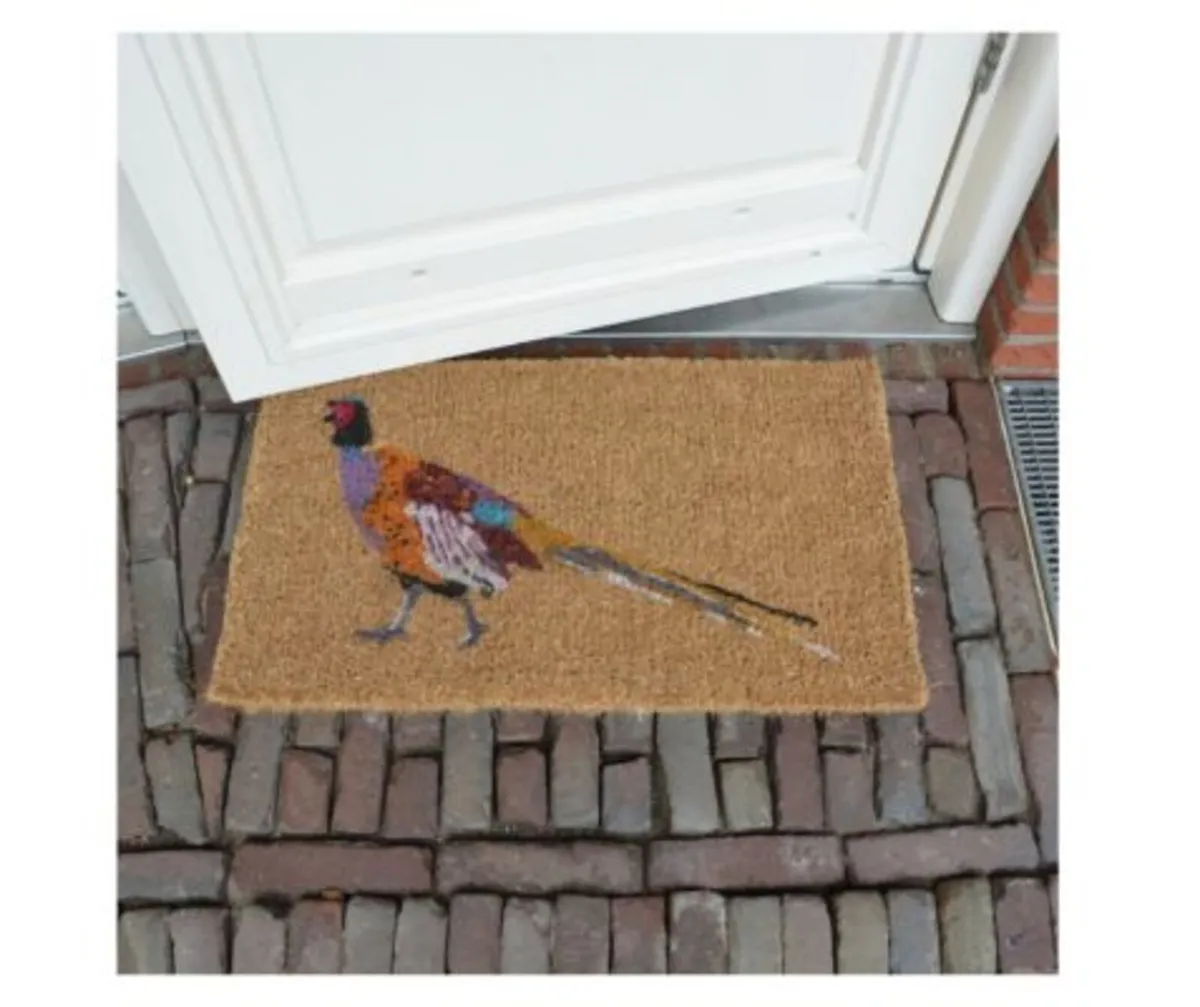 Coir doormat pheasant