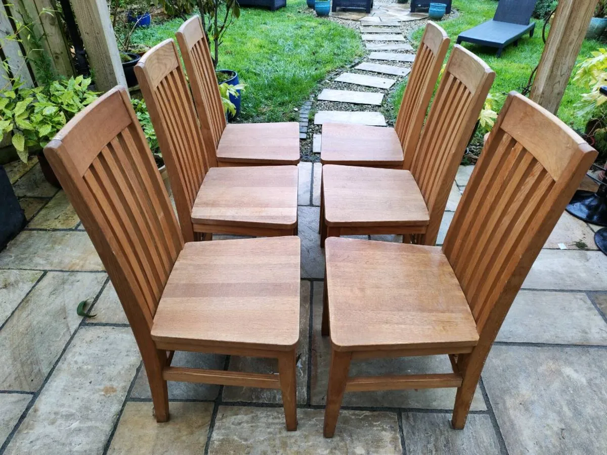 6 kitchen dining chairs - Image 1