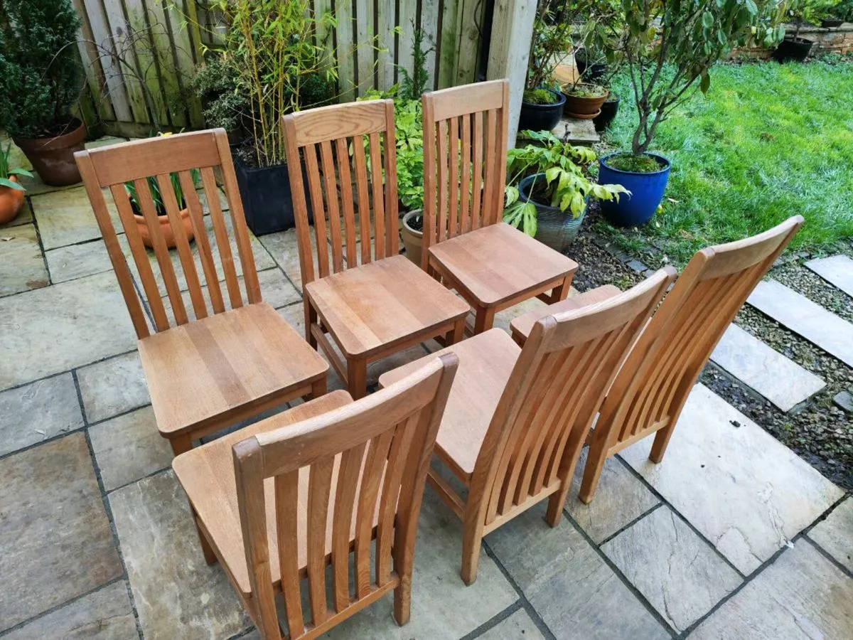 6 kitchen dining chairs - Image 2