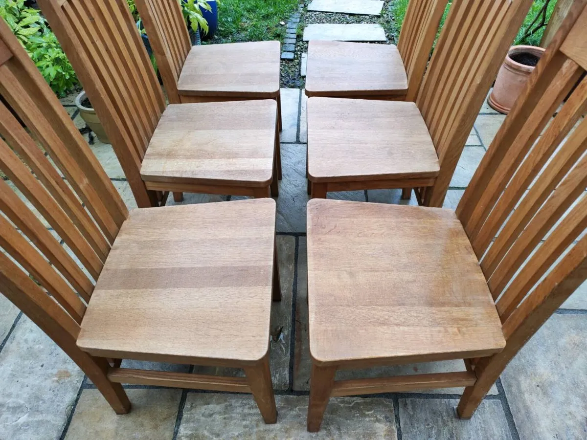 6 kitchen dining chairs - Image 3