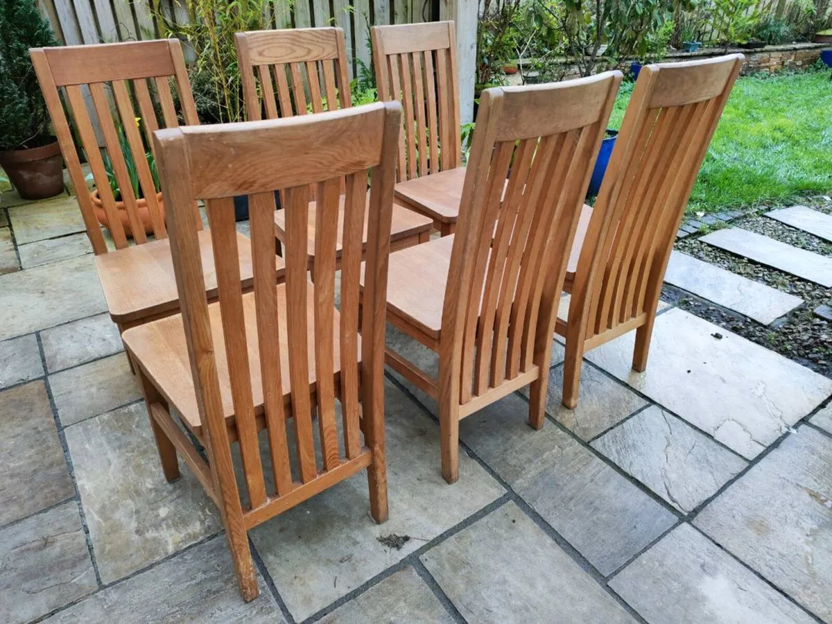 6 kitchen dining chairs - Image 4