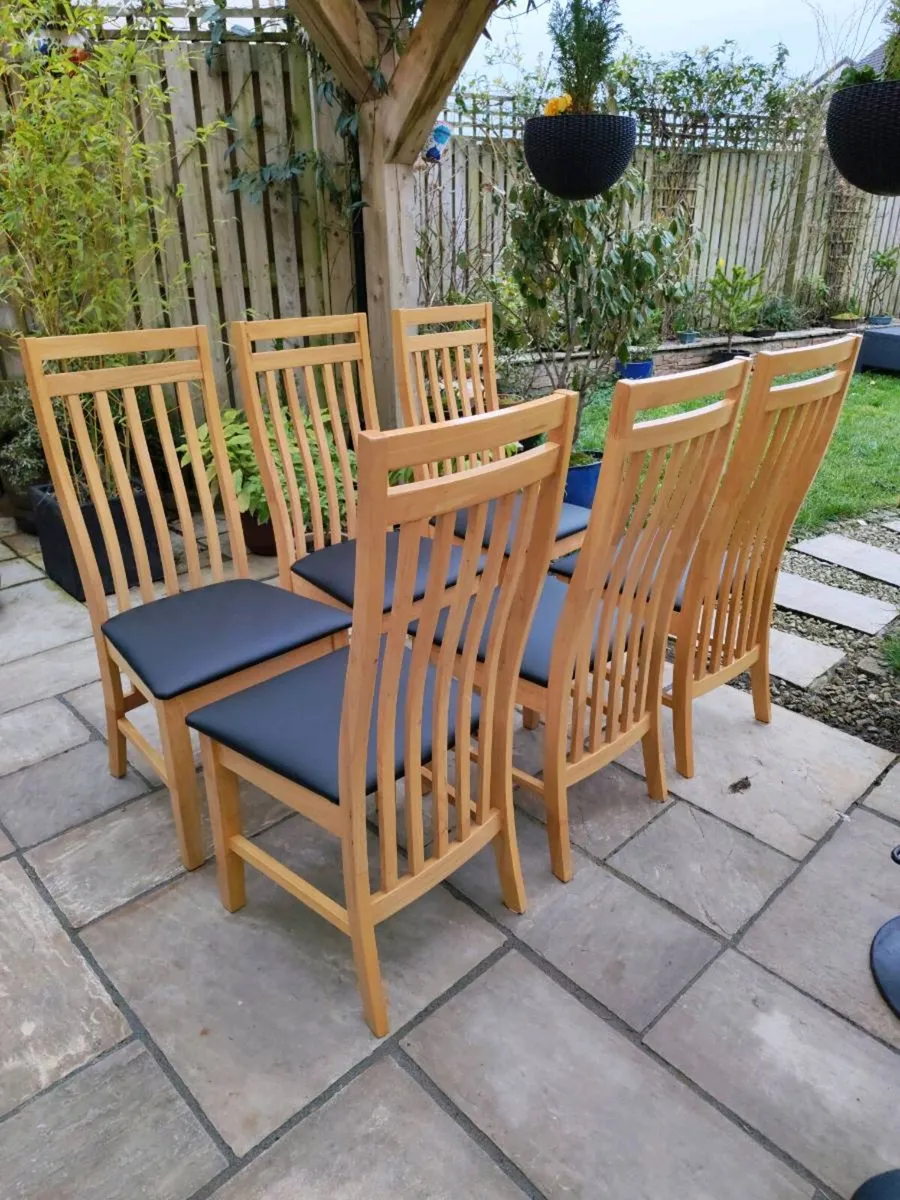 6 kitchen dining chairs - Image 3