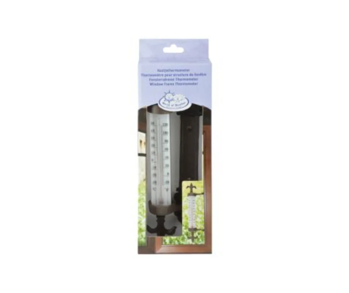 Cast Iron windowframe thermometer - Image 1