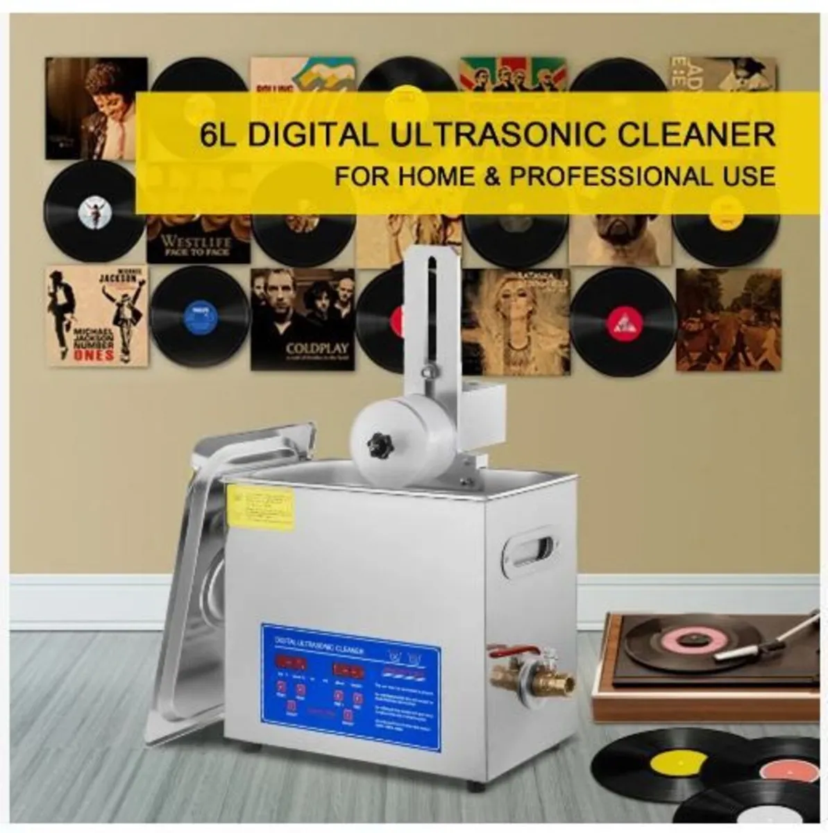 6L Ultrasonic Record Cleaning Machine - Image 2
