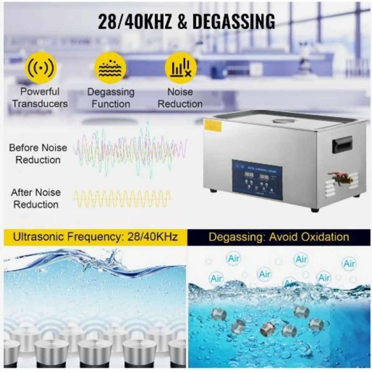 30L Ultrasonic Cleaner Dual Frequency - Image 2
