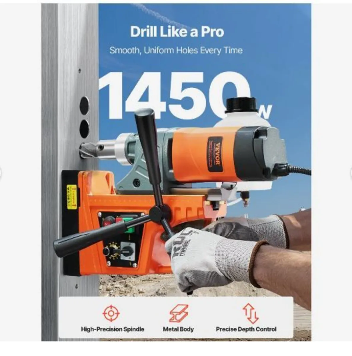 Magnetic Drill, 1450W Motor 2 in Boring - Image 2