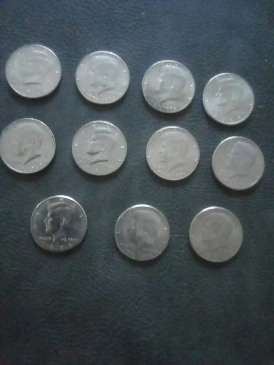 11.  AMERICAN.  SILVER.  HALF.  DOLLARS - Image 1