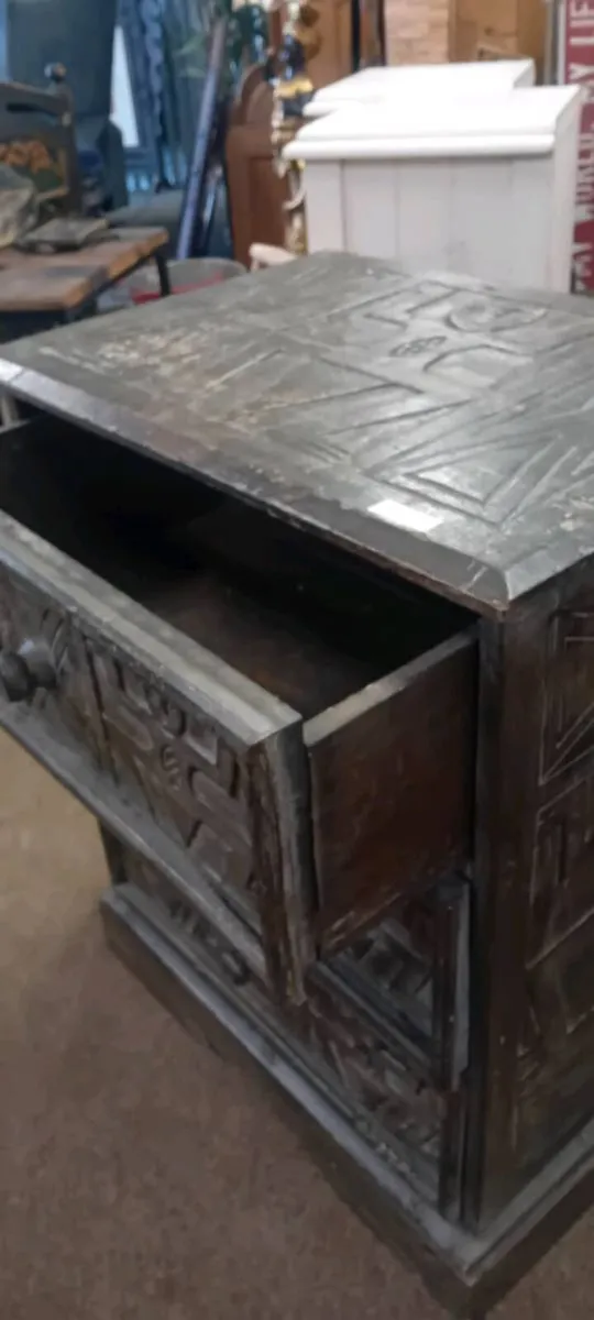 Rustic Carved Chest Of Drawers - Image 2