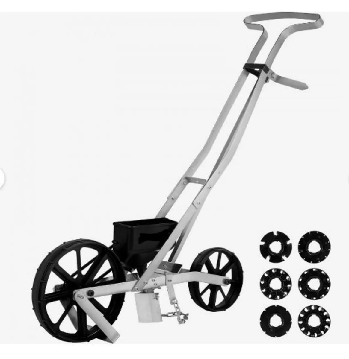 Garden Seeder, Metal Precision Garden Push Seeder - Image 1