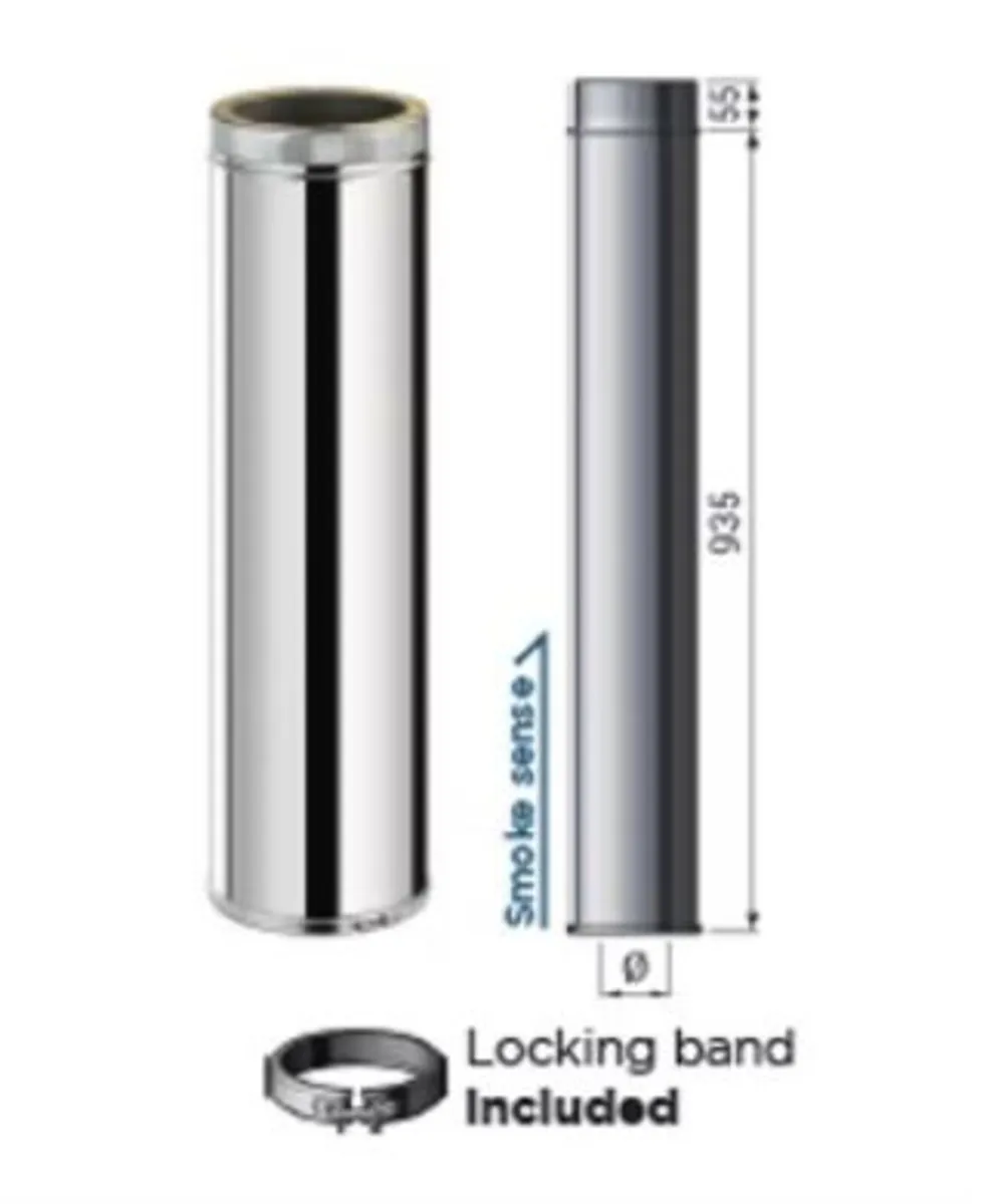 Twin Wall Insulated Flue Pipe NEW - Image 3