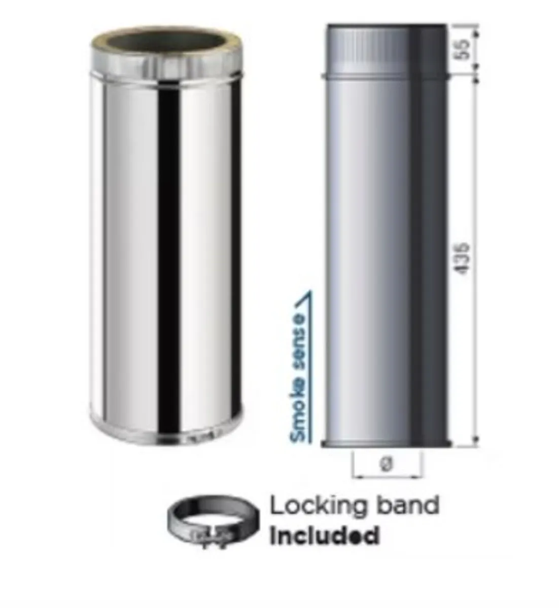 Twin Wall Insulated Flue Pipe NEW - Image 4