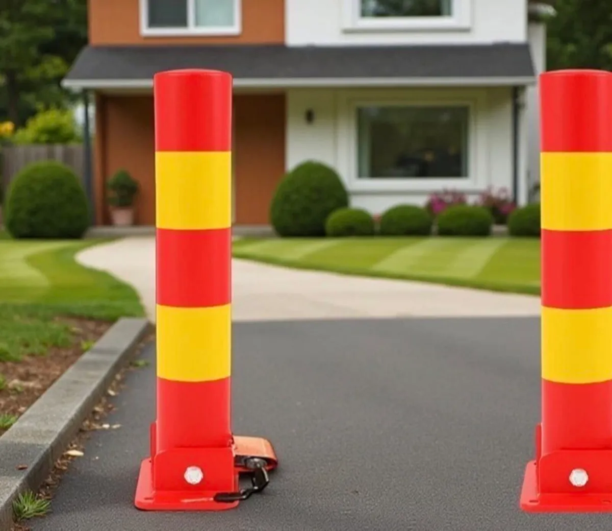 New Folding Parking Bollard Barrier Post - Image 3