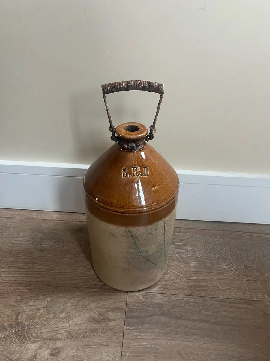 Antique WW1 SRD Rum Crock - Image 1