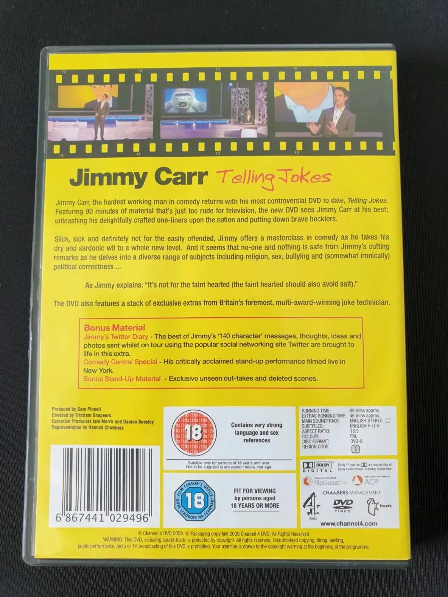 Jimmy Carr Telling Jokes 2009 DVD - Image 2