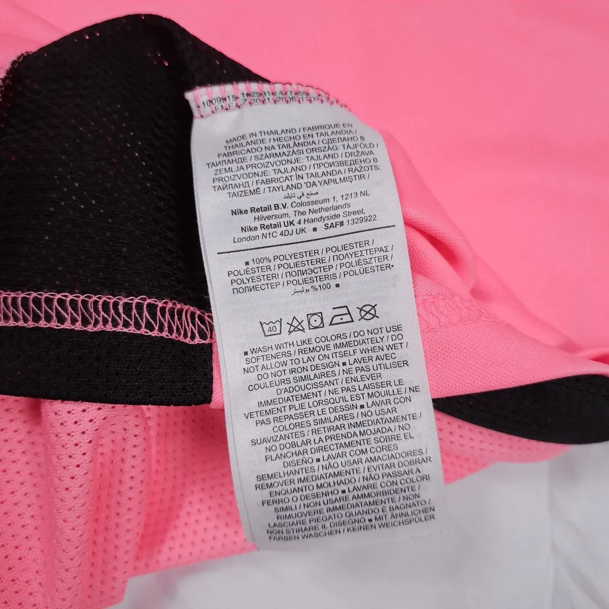 Nike Pink Dri-Fit Academy GX HBR T-Shirt Size XL - Image 4