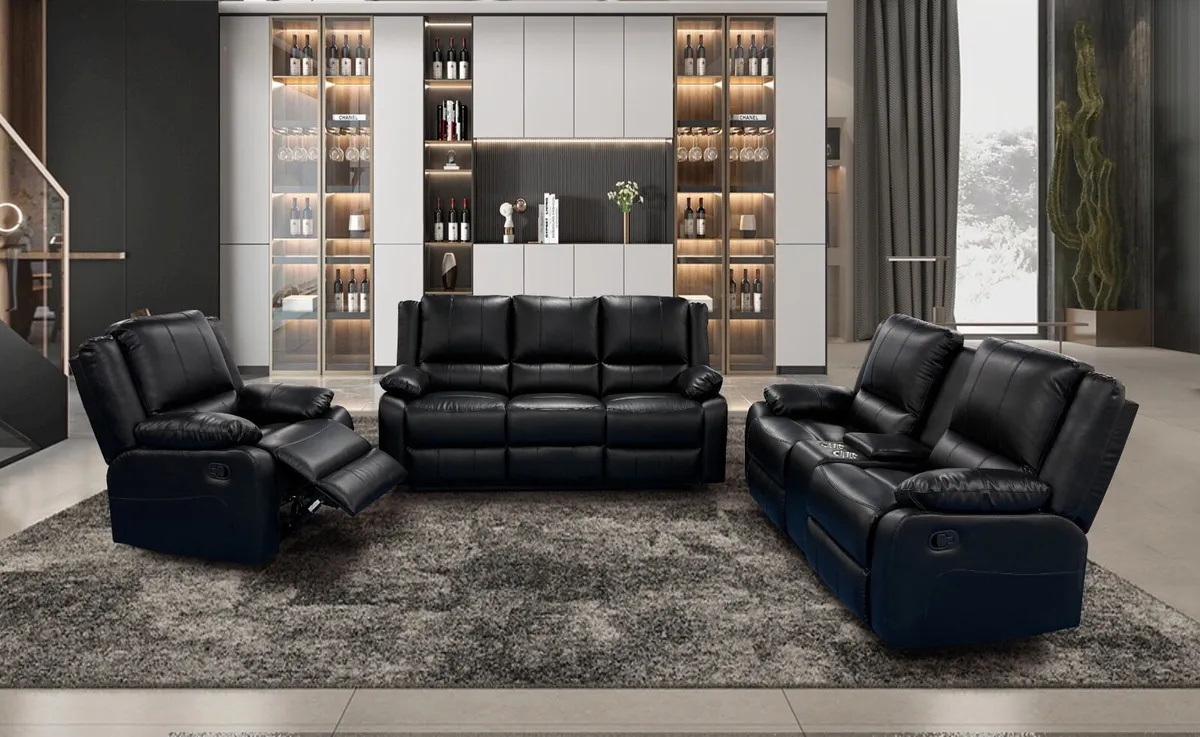 New Sofas Larson Full Leather Recliners - Image 4