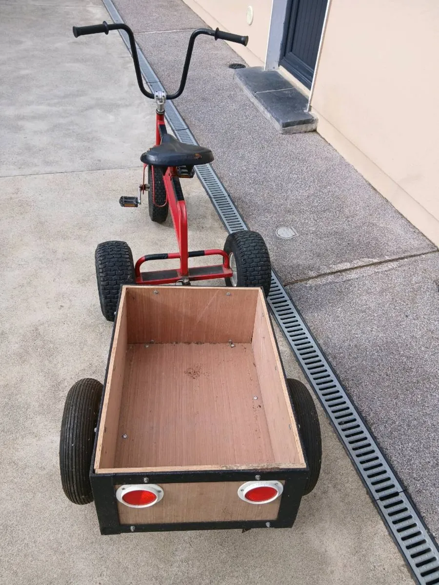 Tricycle bike and trailer - Image 2