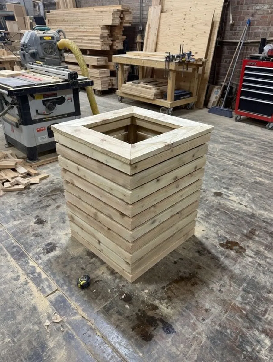 Weather proof timber planters / herb planter box/ planter bed - Image 1