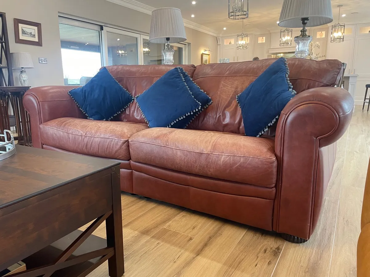 Leather Sofa - Image 3