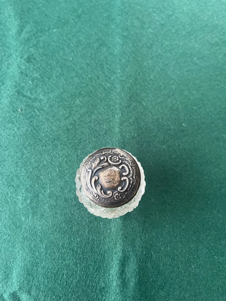 Antique Silver Mounted Powder Jar - Image 3