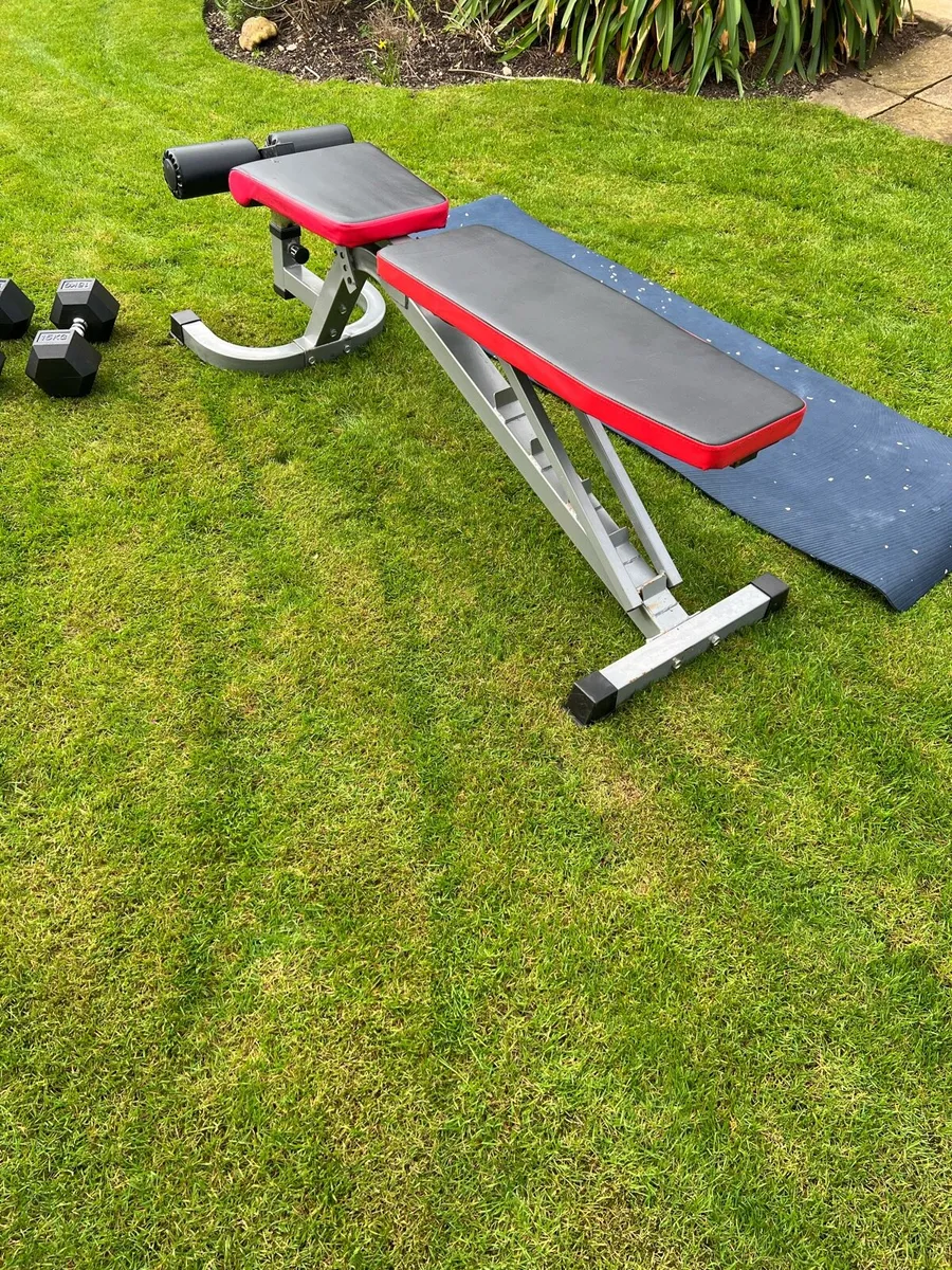 Dumbbells, Mat and Weight bench. - Image 2