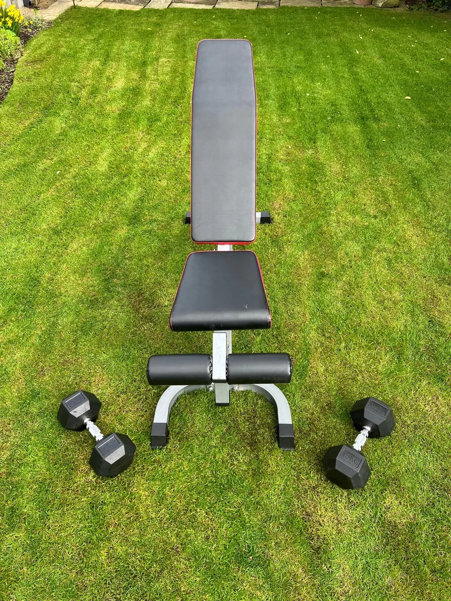 Dumbbells, Mat and Weight bench. - Image 4