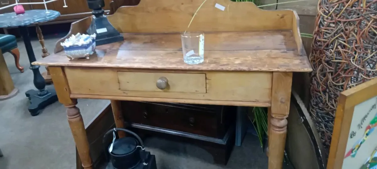 Victorian Stripped Pine Wash Stand - Image 2