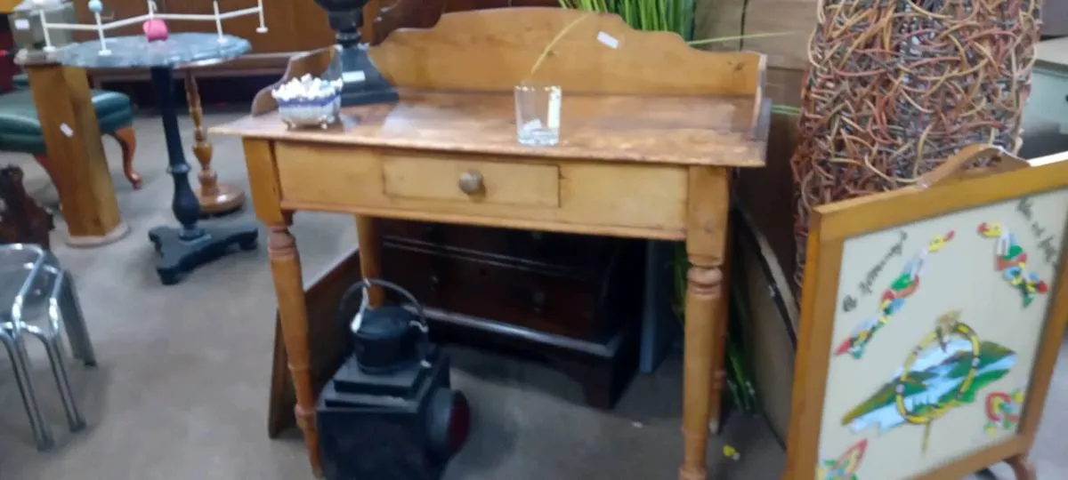 Victorian Stripped Pine Wash Stand - Image 1