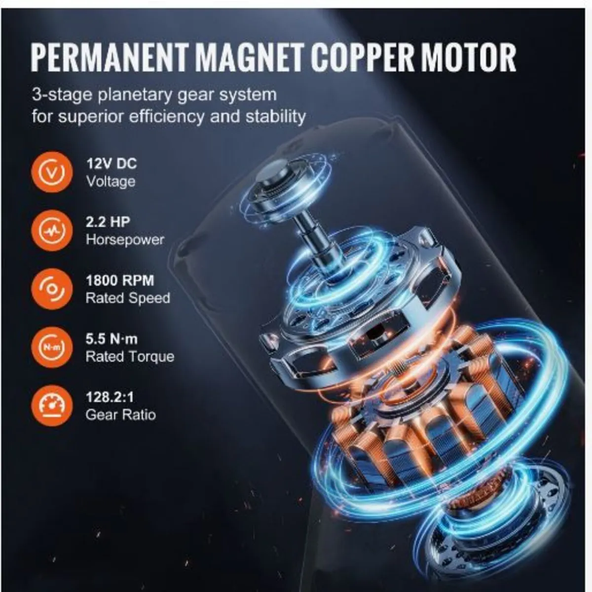 Electric Winch ATV UTV 2041.2 kg - Image 3