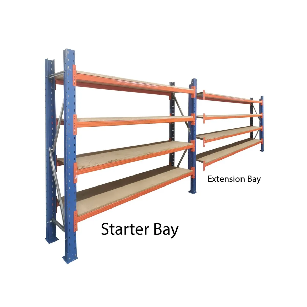 2.4m Mecalux (will not bow) Used Garage Shelving - Image 2