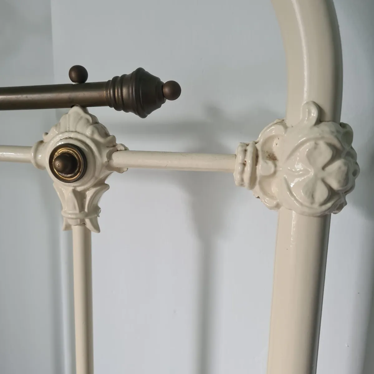 2 Victoria Era Brass Bedframes (With Matress) - Image 4