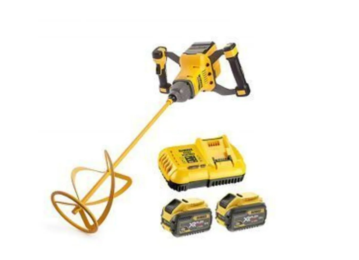 DeWalt DCD240X2 54v 2 x9Ah XR Paddle Mixer Kit