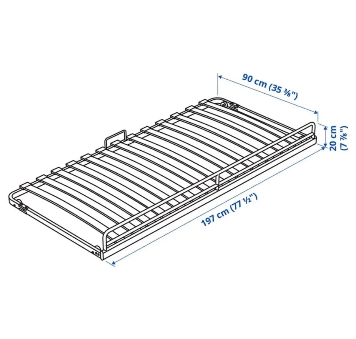 Bunk bed with under bed frame - Image 3