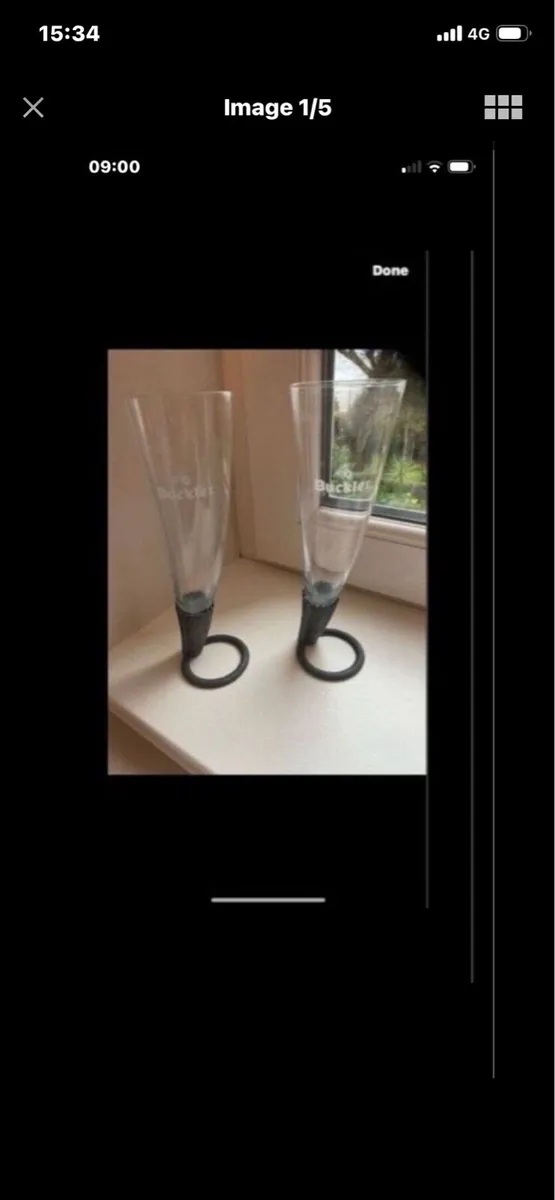 Very Rare Buckler Horn Shaped Glasses (2) - Image 1