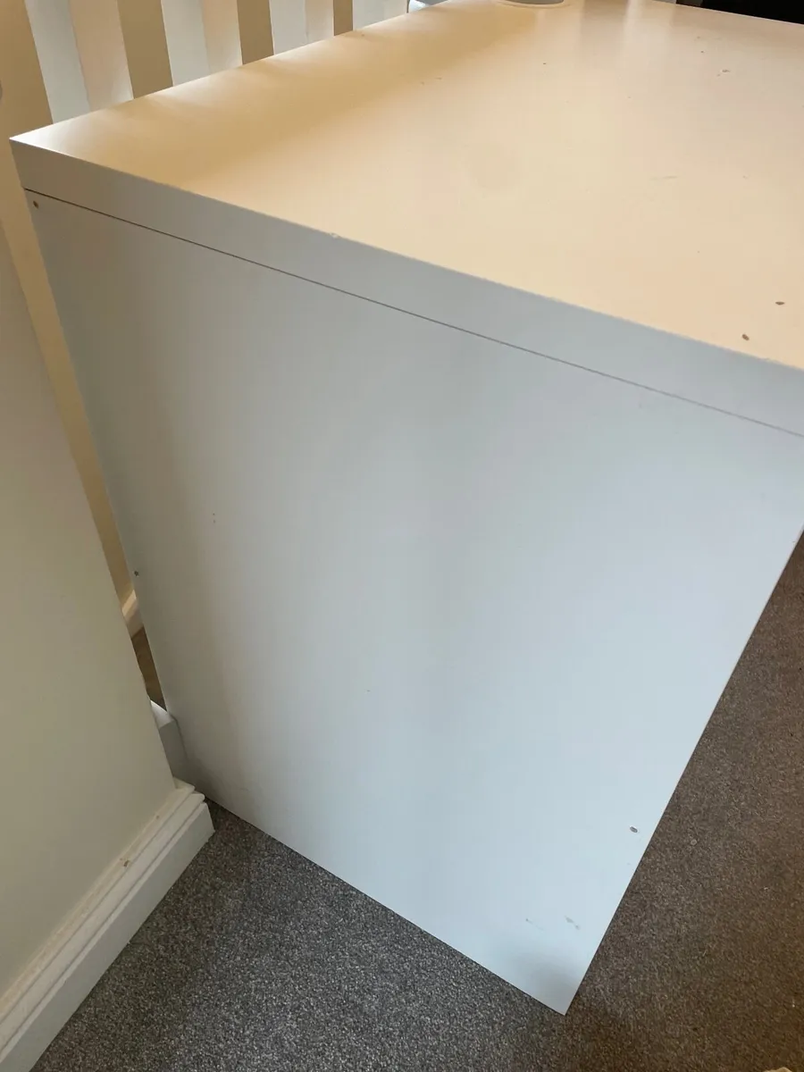 ikea white desk for sale - Image 2