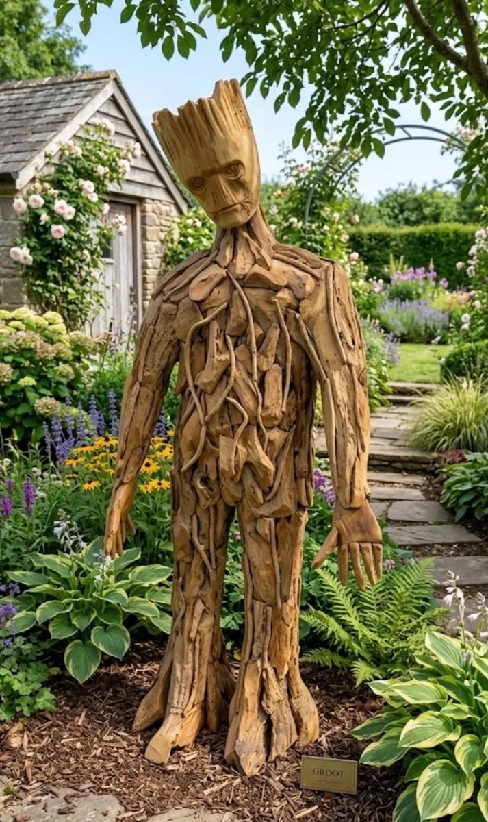 Driftwood groot statue life size - Image 1