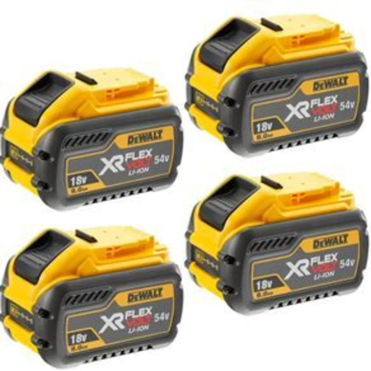 DeWalt DCB547 54V 9.0Ah Li-Ion Battery X 4