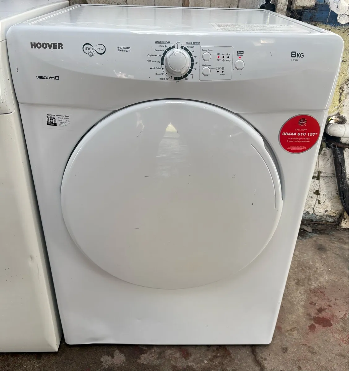Hoover Vented Dryer - 8kg Drum