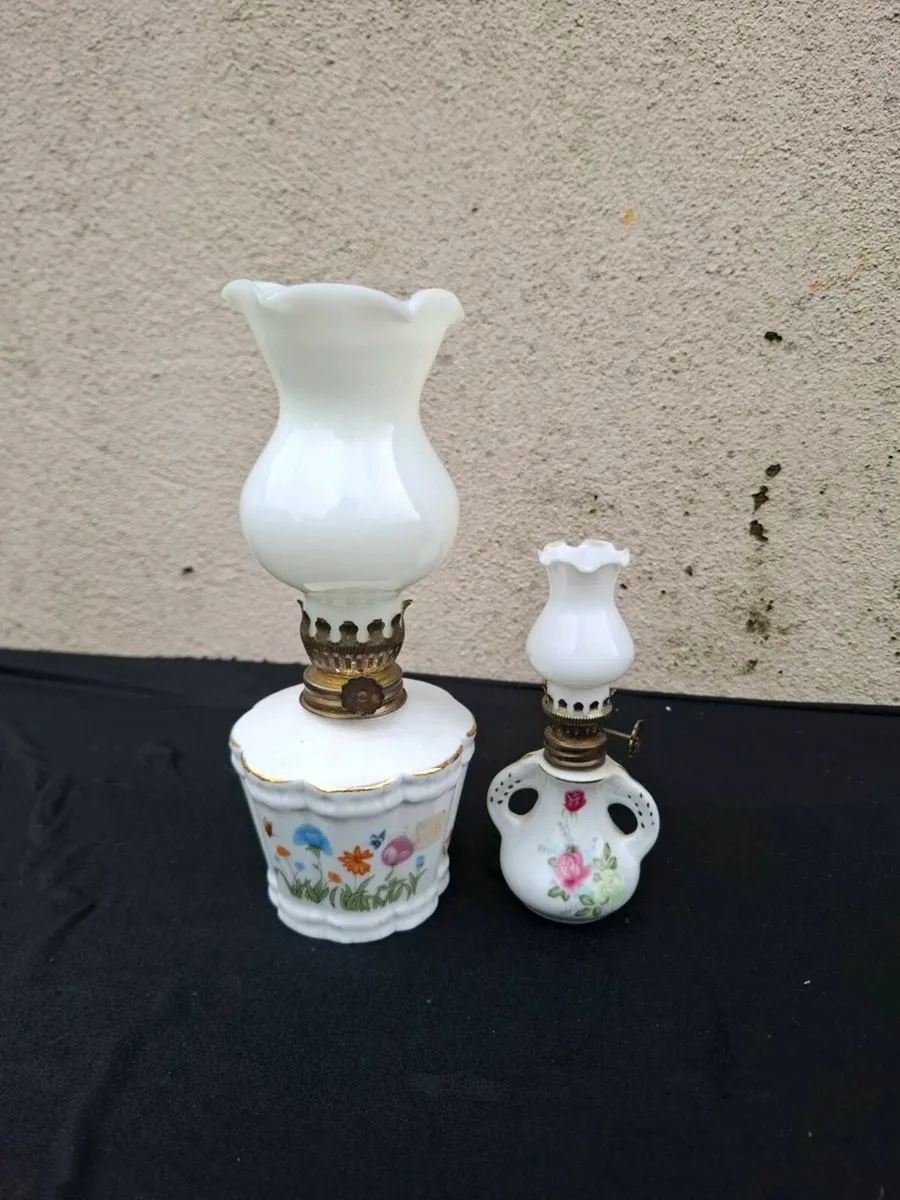 By post only 2 miniature oil lamp - Image 1