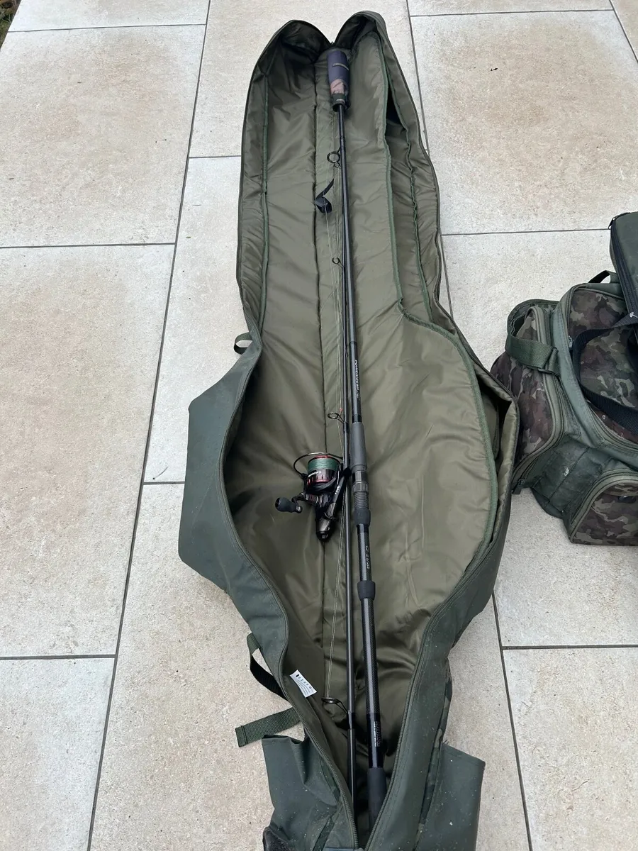 Pike rod, reels, and tackle. Complete set-up - Image 2