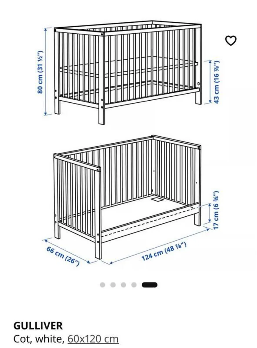 IKEA Gulliver Cot / Toddler bed in Green - Image 3