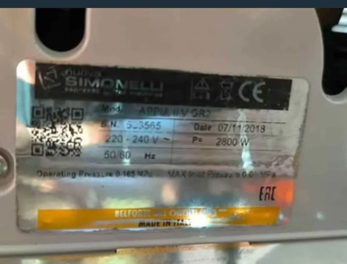 Nuova Simonelli Coffee Machine and Coffee Grinder - Image 4