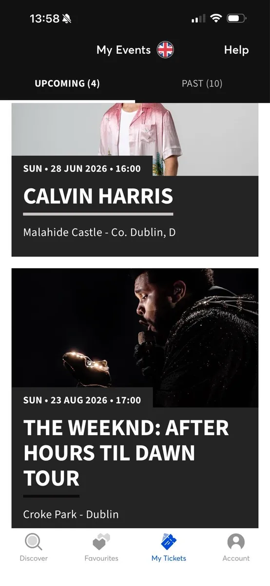Tickets The weekend , Calvin Harris ,Lewis Capaldi - Image 1