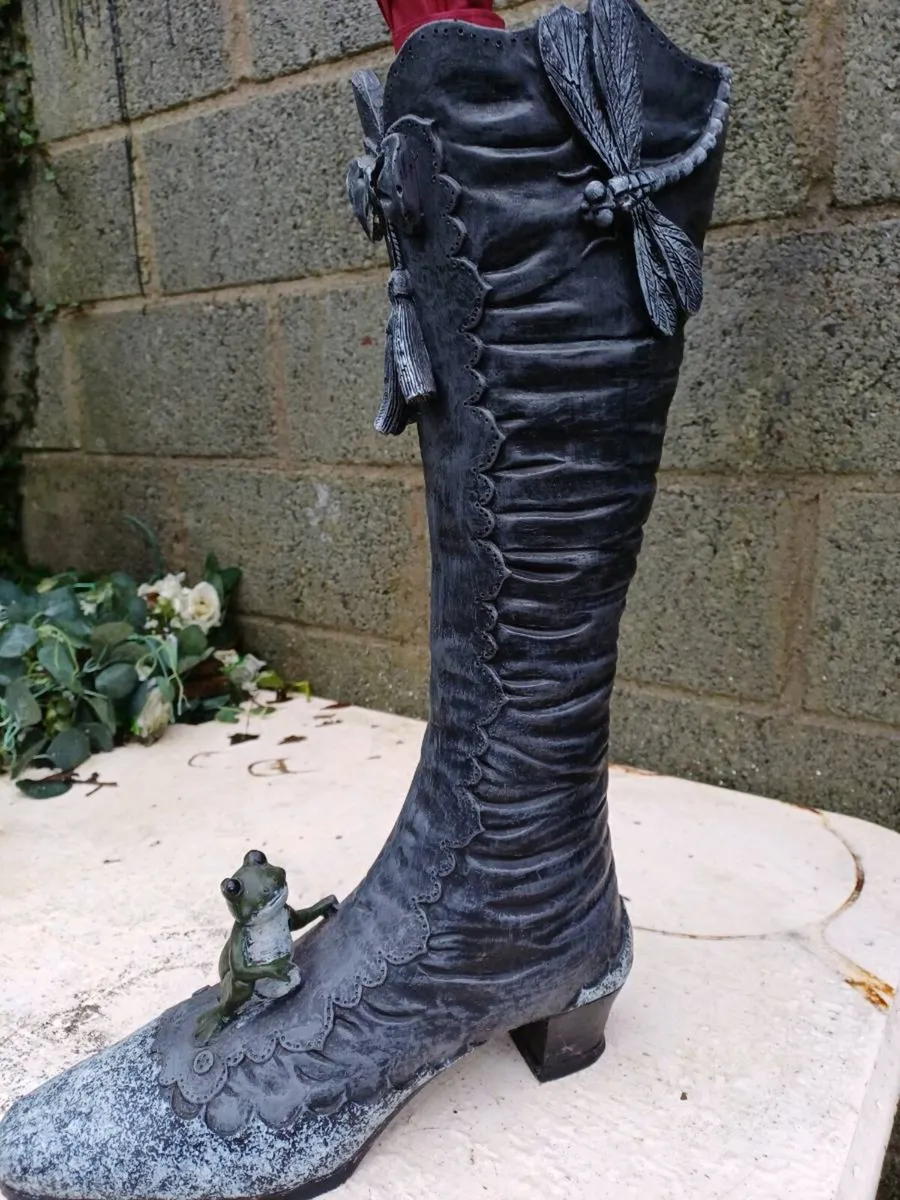Large Vintage Witches Boot Umbrella Stand - Image 1