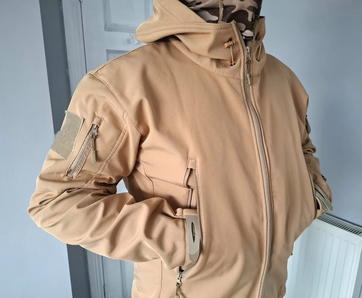 Army Soft shell khaki Jacket. Surplus jacket - Image 4