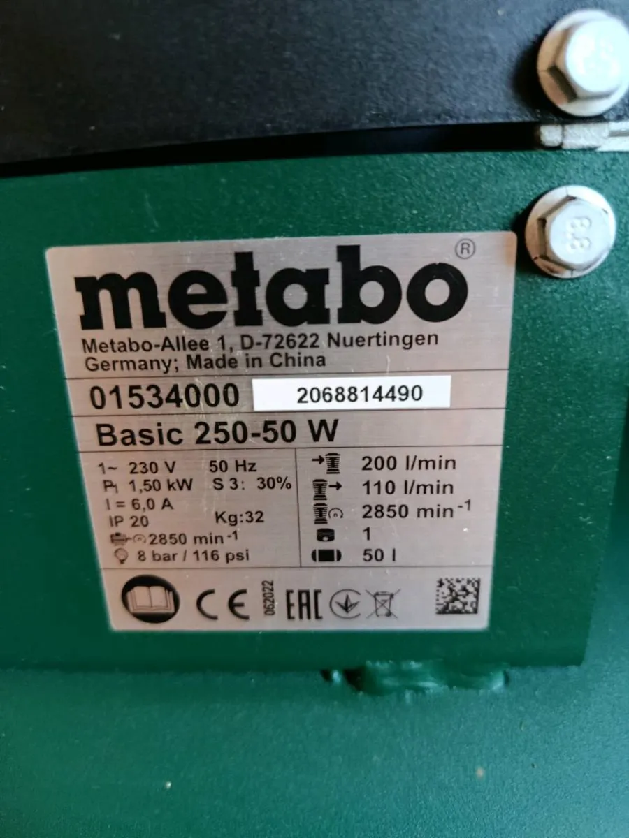 Metabo 50L compressor - Image 3