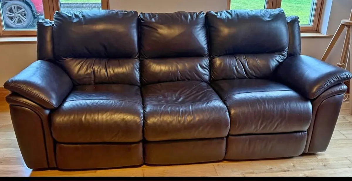 3 Seater Couch + 2 Recliner Armchairs - Image 1