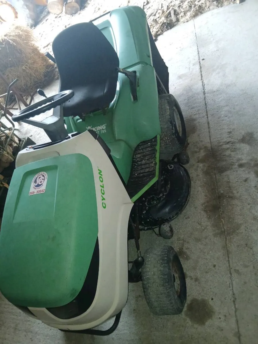 Viking cyclon ride on mower - Image 1