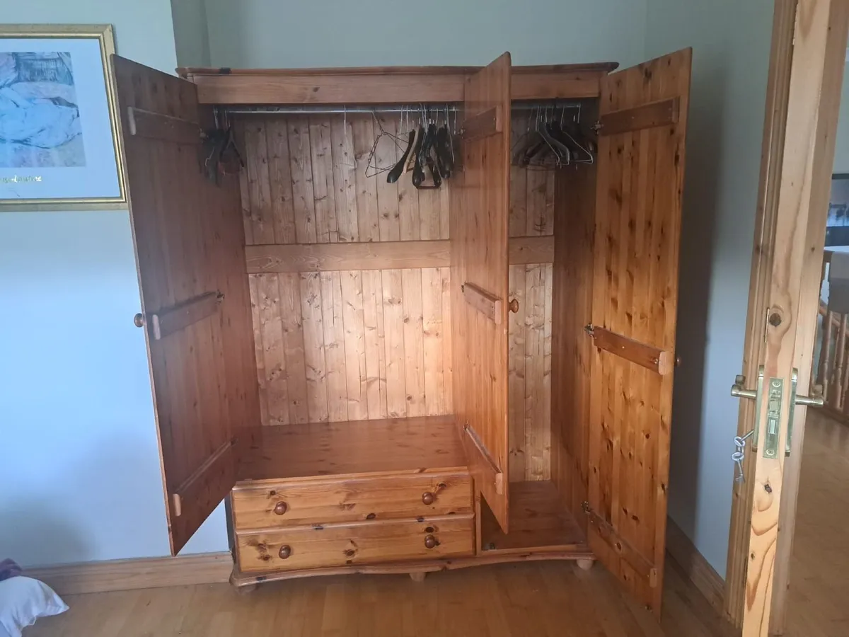 2 Pine Wardrobes - Image 4